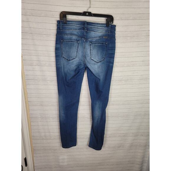 KANCAN SKINNY FIT DISTRESSED JEANS, SZ 30 - Picture 10 of 14